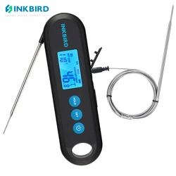 INKBIRD Bluetooth Digital Meat Thermometer With External Probes,2 Sec Instant Readout Support Alarm Time,Rechargeable For Food B