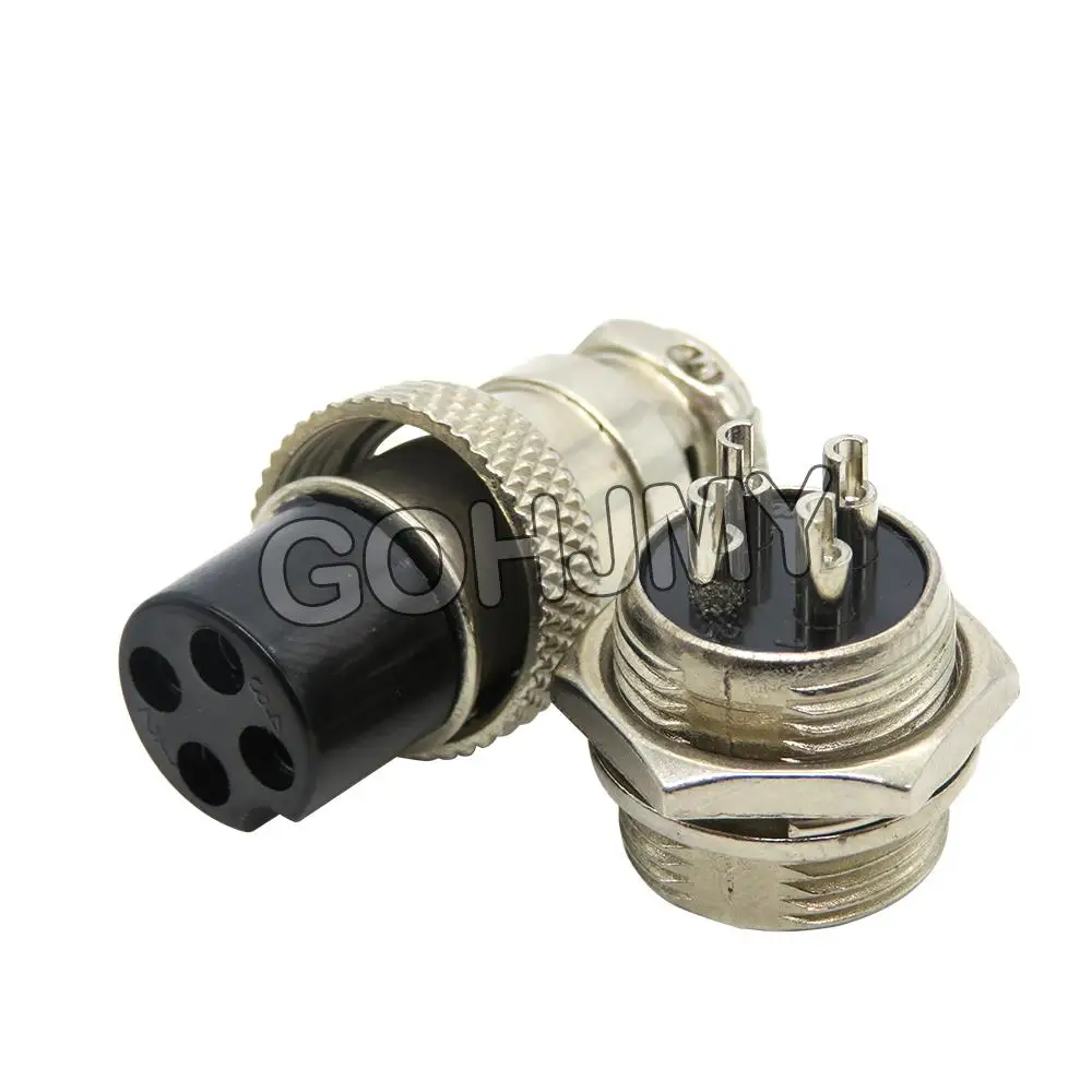 1Set GX16 2/3/4/5/6/7/8/9 Pin Male & Female 16mm BXV Metal Circular Aviation Connector Socket Plug 2PIN 3PIN 4PIN 5PIN 6PIN NEW