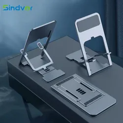 Imitate Metal Aluminum Alloy Desktop Mobile for IPhone Adjustable Universal Tablet Foldable MultifunctionTable Desk Stand Holder