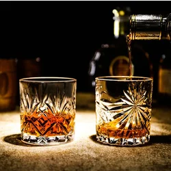 Glassware Cocktails Different Glass Cups Fashion Whiskey Glasses Scotch Bourbon Cocktails RUM Durable Whiskey Glass Drinkware