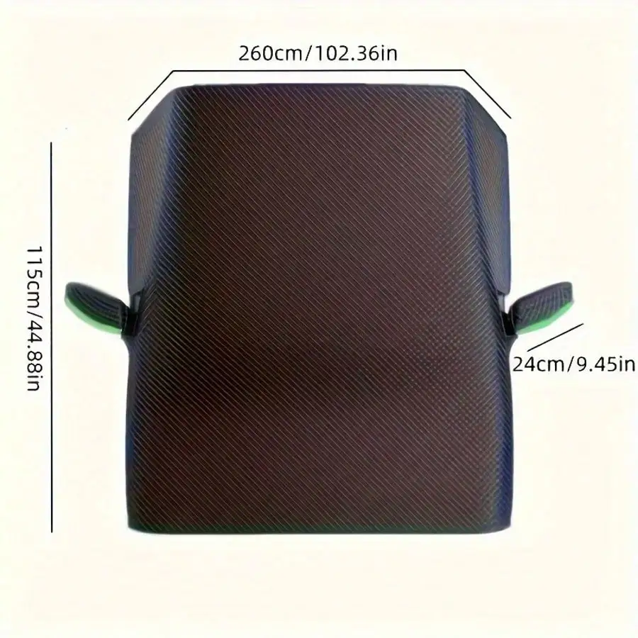 غطاء زجاجي متين من قماش أكسفورد، مقاوم للأشعة فوق البنفسجية والثلج، سهل التركيب، مناسب عالمي لجميع المركبات #2