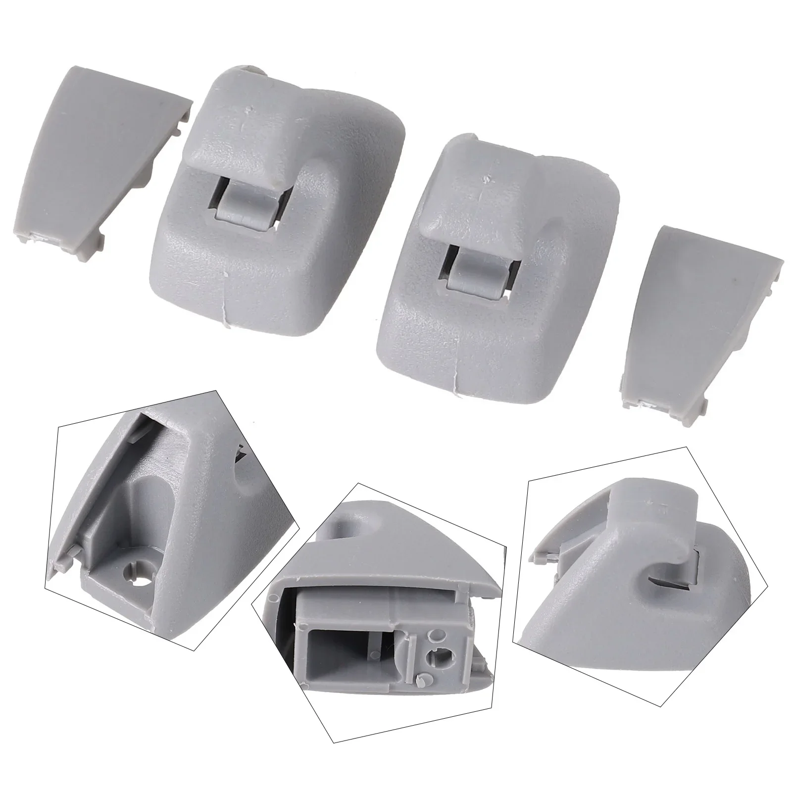 2pcs/set Car Sun Visor Retainer Interior Accessories For 95994975 Gray Sun Visor Support Clip Retainer Cruze Sonic Spark