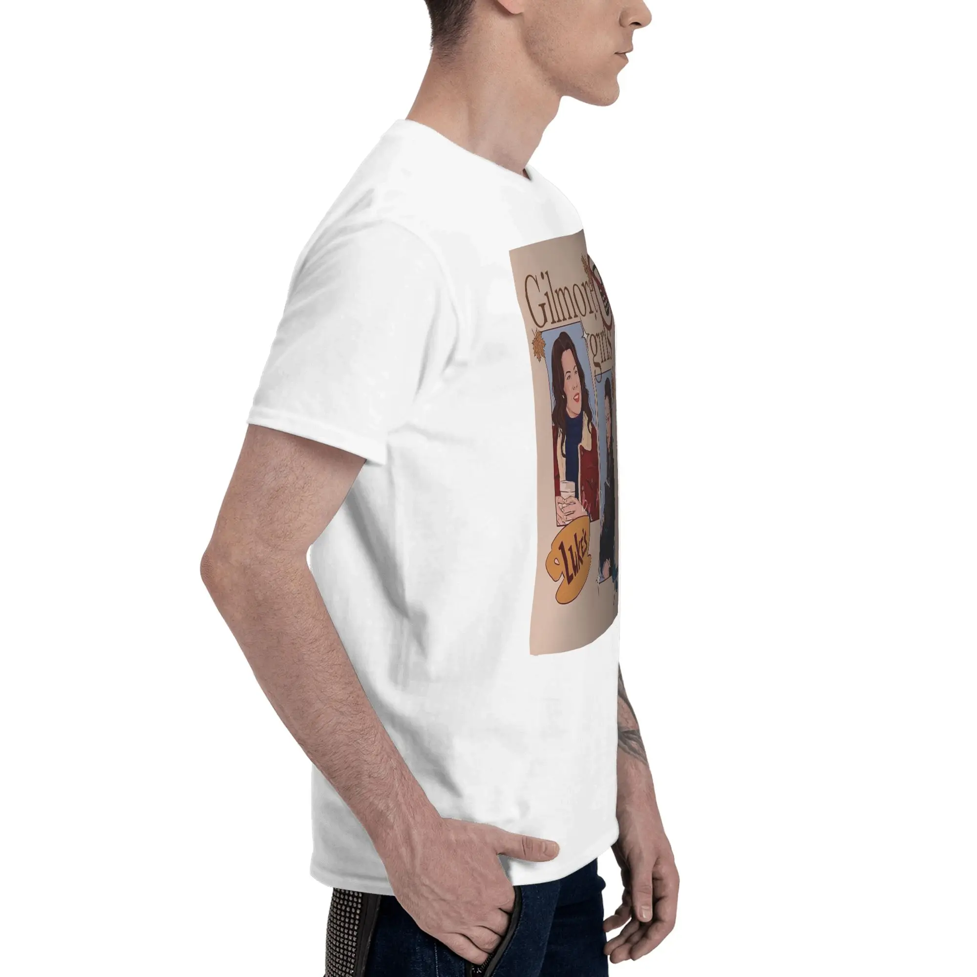 Gilmore Girls Graffiti 100% Cotton T-Shirt Men'sFashion T Shirts Men O-Neck Short Sleeve S-6XL #3