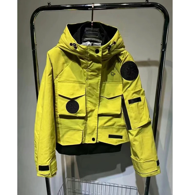 Wasserdichte Jacke für Herren und Damen, Outdoor-Softshell-Kapuzenjacke mit Reißverschluss, Windjacke, Wandern, Camping, leichter Frühlings-Cargo-Arbeitsmantel