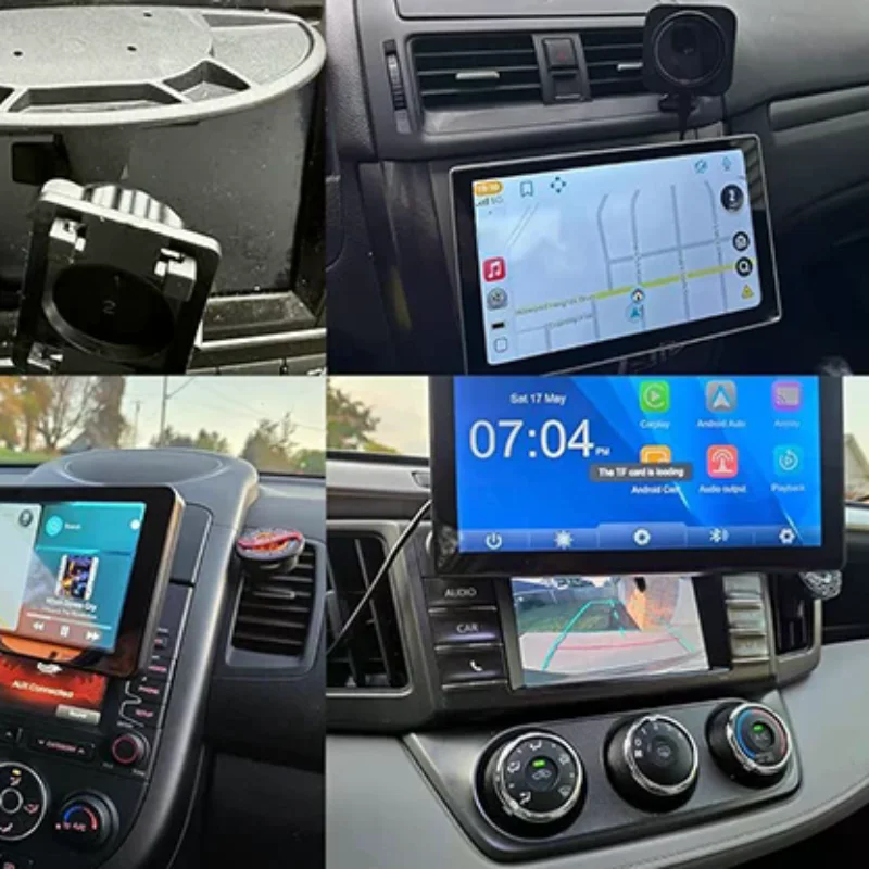 CD Slot Mount For Carplay Screen 17mm Ball For Cell Phone In-Car 4