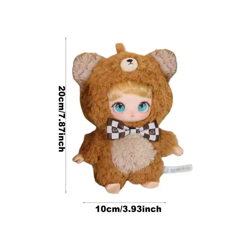 Jouet en peluche beurre mignon, pendentif de sac, jouets à collectionner, porte-clés en peluche, breloque décorative réaliste, breloque pour sac à dos GérFavor