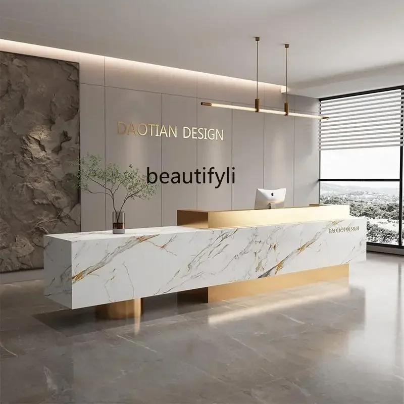 

x11Light Luxury Company Лобби отеля Сланец Мраморная стойка регистрации Учебное заведение Салон красоты Бар Касса страница