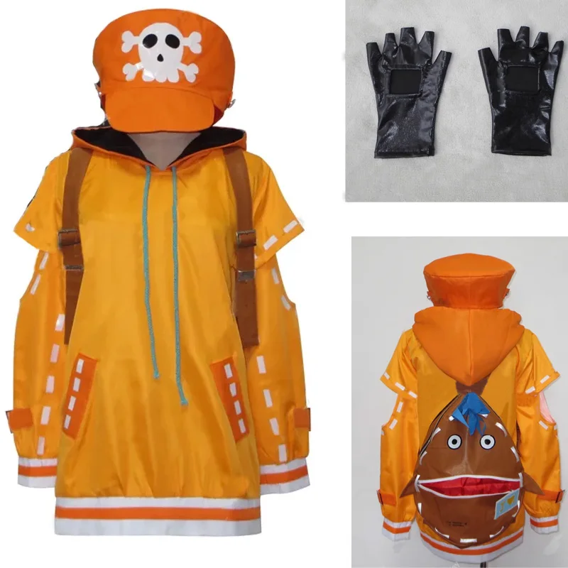 New Guilty May Coat Hooded Cosplay shoes boots  Jacket Winter women hat knapsack