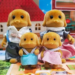 1:12 Simulated Doll House Forest Animal Family DIY Doll Animal Dog  Koala Monkey Limbs Pretend Toy Mini Doll Christmas Gifts