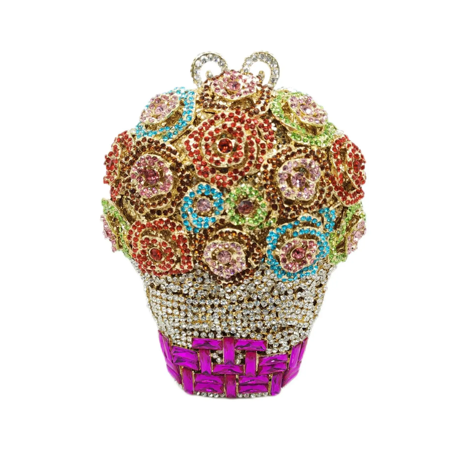 

Diamond Basket Clutch Bag Banquet Party Women's Diamond Bag