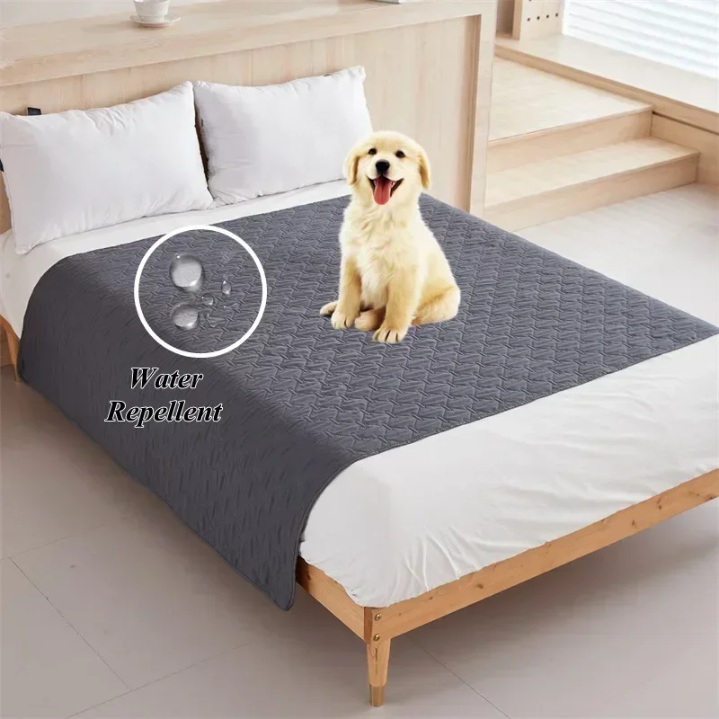 Water Repellent Bedspread on The Bed King Size Bed Cover Quilted Mattress Pad Washable Mattress Protector for Kids Dog Bed Linen