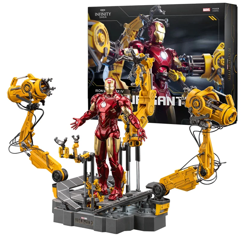 Zd Toys Suit Up Gantry With MK4 iron man Gantry Original 1/10 Tony