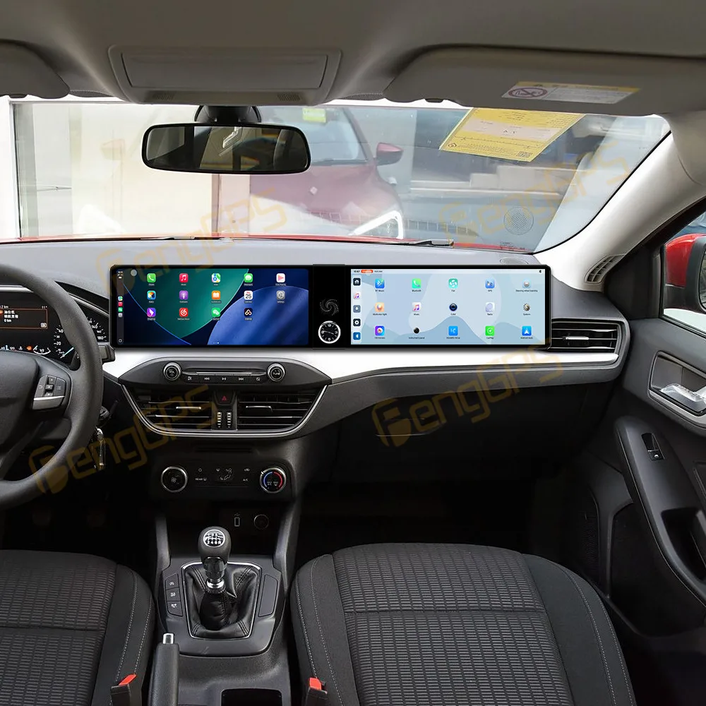 

Dual Screen 12.3 Inch Android 13 Car Radio CarPlay For Ford Focus 2019-2022 Touch Screen Multimedia Player Head Unit DSP Auto