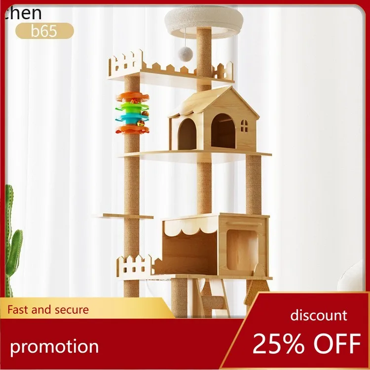 

YFY Density Board Climbing Frame Multi-layer Platform with Sisal Post Toy Hot-selling Large Frame