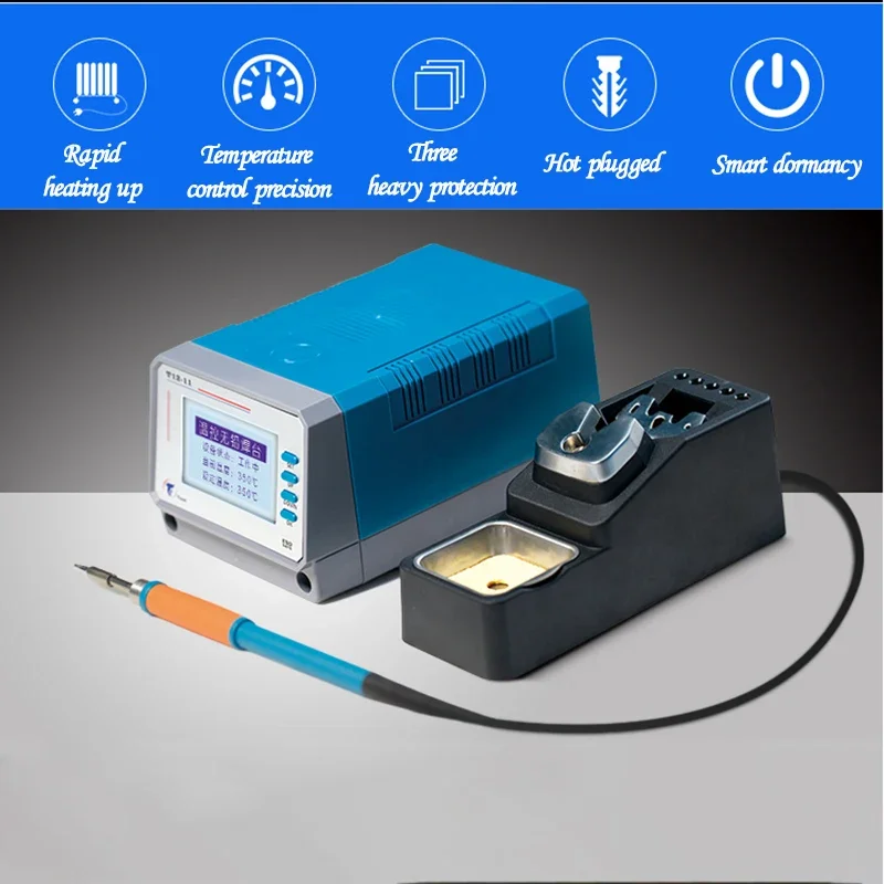 Estación de soldadura sin plomo, 75W, control de temperatura Digital inteligente, T12-11, teléfono móvil, placa pcb, soldadura BGA, herramientas de retrabajo