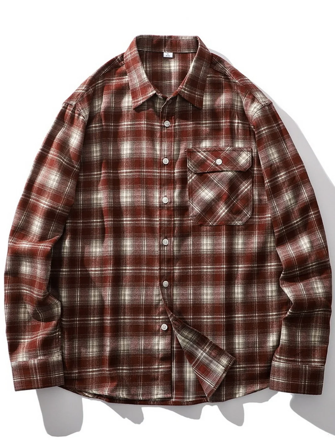 

American Retro Flannel Plaid irt Jaet Loose Casual Long Sve Men Women Spring Autumn Faion Breathable Warm Polyester ...