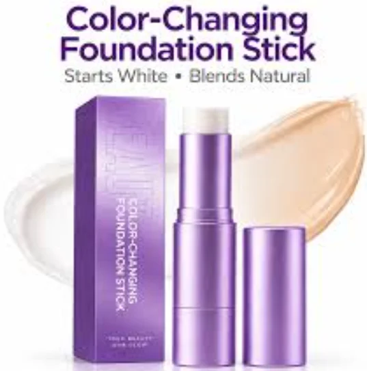 Dark Natural Color Lasting Foundation Brighten Complexion Even Translucent Base Makeup 2-in-1 Color-changing Foundation Stick