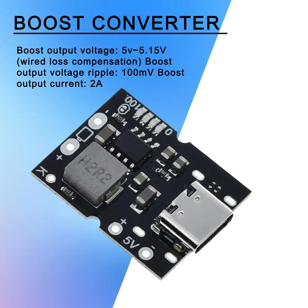 5v 2a Boost Converter Step-up Power Module Lithium Board Charging Battery Display Charger Usb Module Led Y4y9