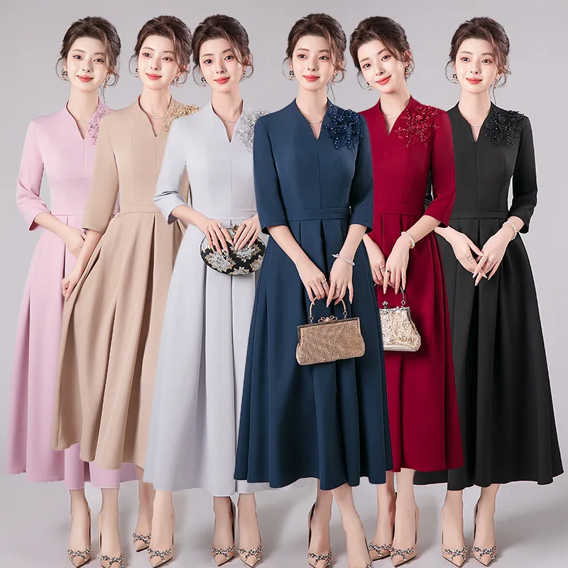 

Yourqipao Китайское свадебное платье Cheongsam для выпускного вечера, женское вечернее платье для матери невесты 2025
