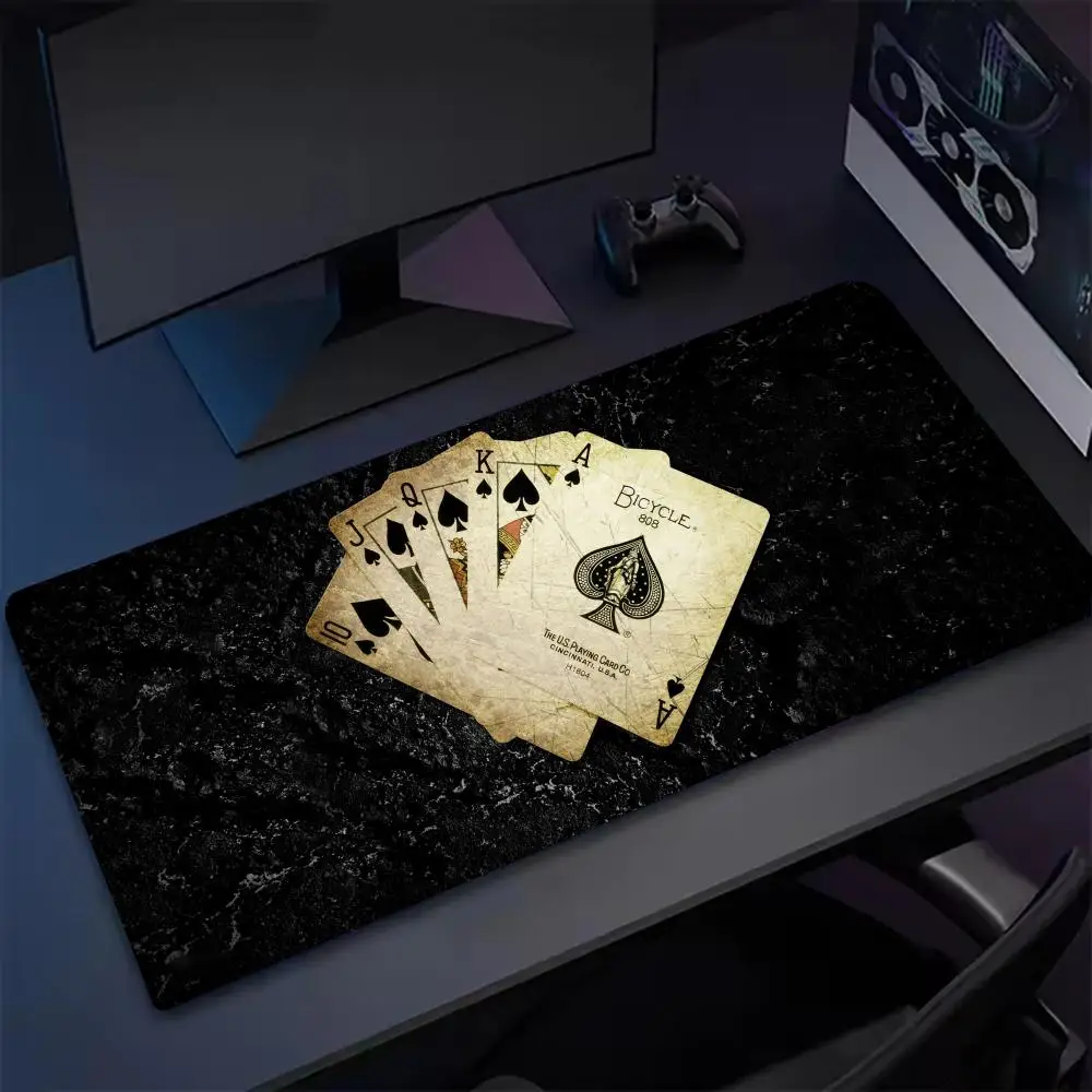 Poker Design Mouse phone Pad Large MousePad XXL Gaming Rubber playmat Lock Desk Mat Computer mouse Gamers work carpet office
