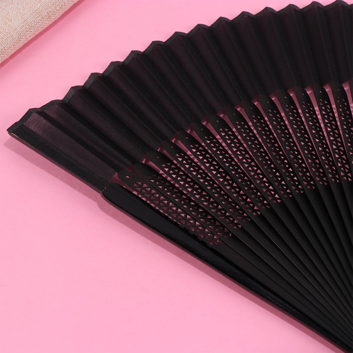 

Handcrafted Vintage Handheld Folding Fan Hollow Design Lightweight Portable for Dance Wedding Party Souvenir Performance Fan