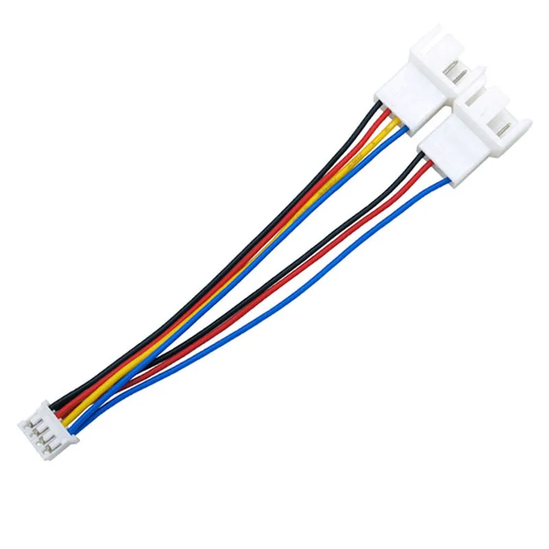 PC Graphics card 2.0 Motherboard PH2.0 4 Pin To 3/4 Pin CPU PWM Fan Adapter Cable Connector 1 to 2 Y Splitter cord Tinned Copper