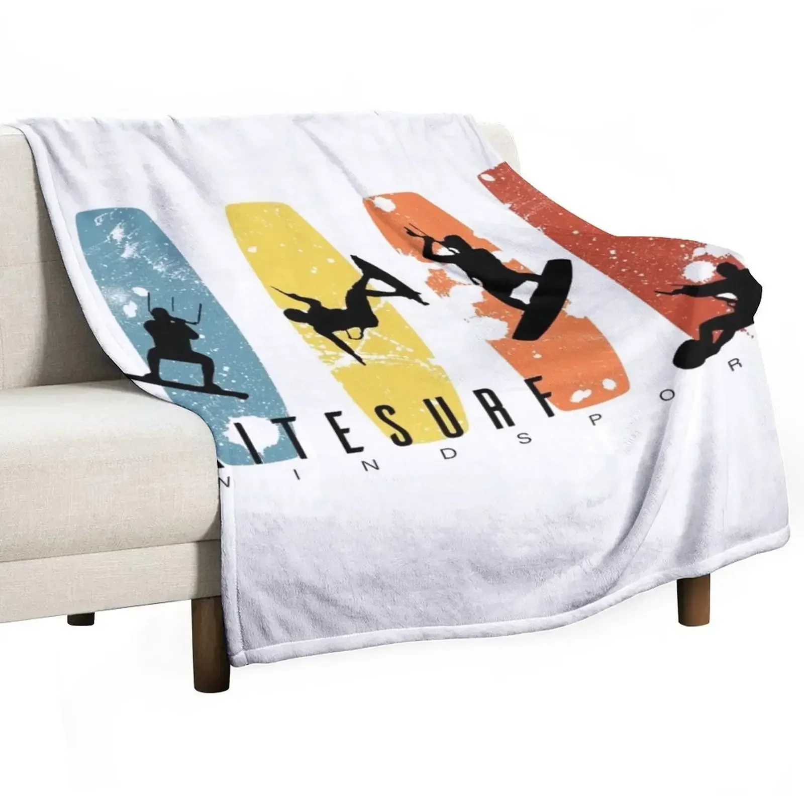 kitesurf Throw Blanket anime Stuffeds sofa bed Furry Blankets