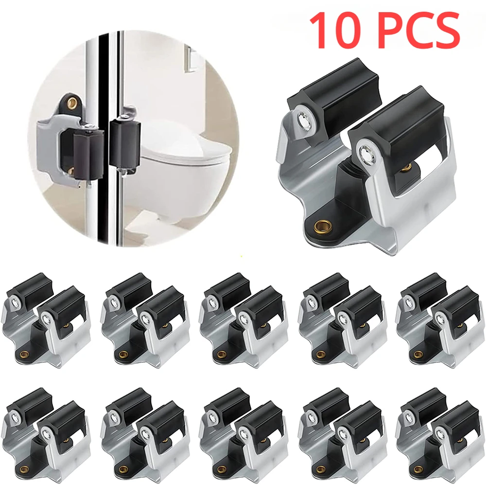 10Pcs Mop Broom Holder Wall Mounted Storage Clips Rack with Screws Handle Hanging Tools for Home Kitchen Bathroom Garden Clip