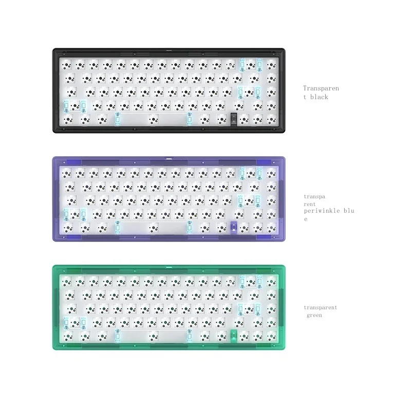 Imagem -02 - tipo em Stockciciy Gas67 Quente Swap Rgb Personalizado Teclado Mecânico Kit Gaxeta Estrutura Tipo-c Compatiable com Pinos