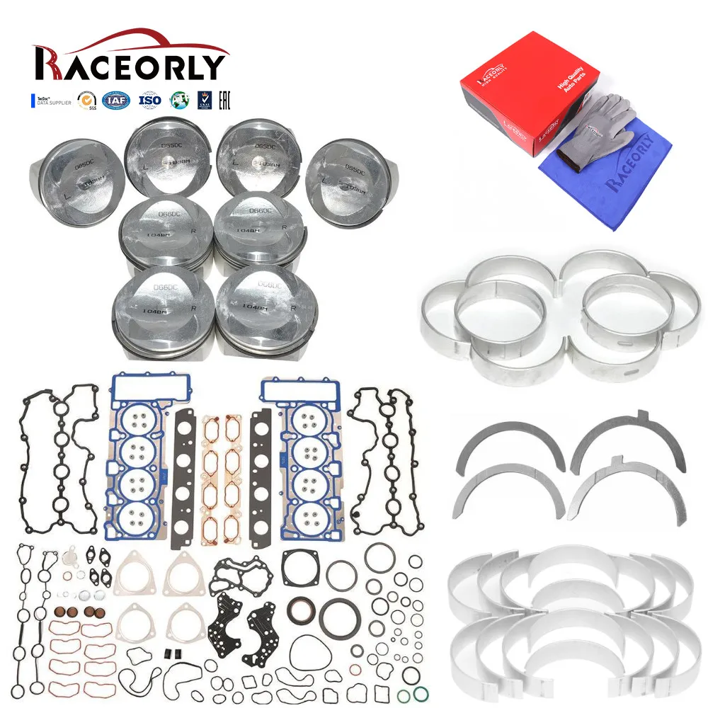 

RACEORLY Engine Overhaul Kit For VW Touareg AUDI S5 A8 Q7 4.2L 06-14 BAR BVJ