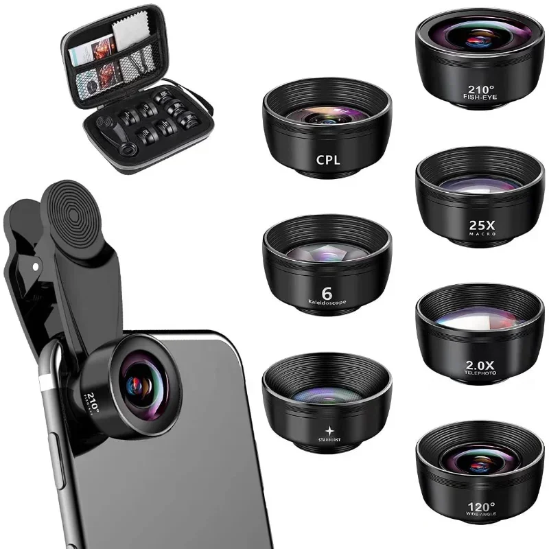 

Широкоугольный объектив 3в1 «рыбий глаз» для микрокамеры iPhone Xiaomi Redmi 3IN1 Zoom Fish Eye Len на объективах для смартфона с зажимом для телефона