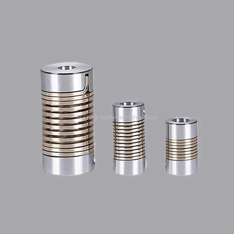 

1Pcs 16mm OD 25mm 35mm Length Stainless Steel Spring Coupling Elastic Shaft Coupler for Stepper Motor & Encoder (High Rigidity)