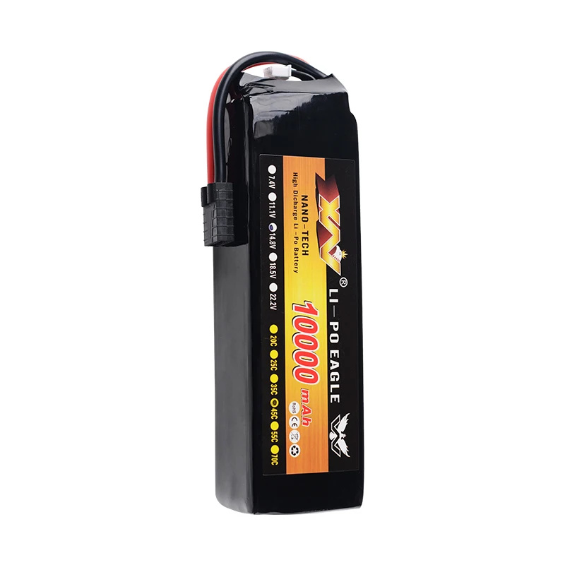 YW RC LiPo Battery 14.8V 10000mAh 45C Max 60C 4S For Traxxas 1/10 RC Car UAV Multi-rotor Quadcopter Airplane Boat