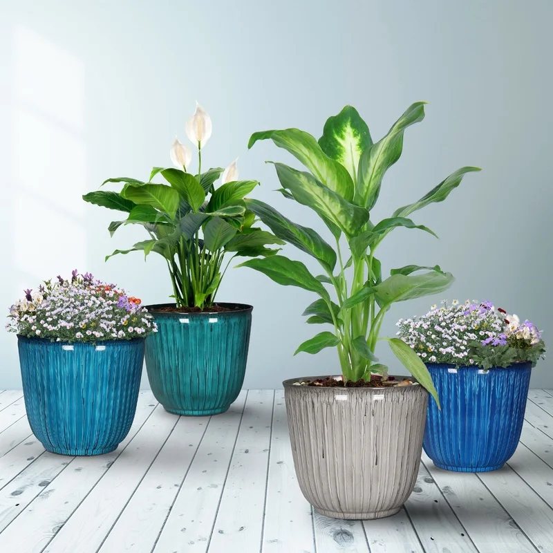 Recycled Round Garden Planter 5