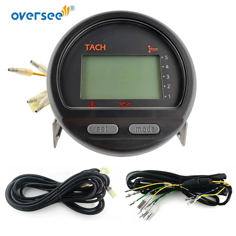 6YR-762G0-22 Digital Multi-Function Tachometer Gauge with Harness for Yamaha 225HP 250HP Outboard Engine