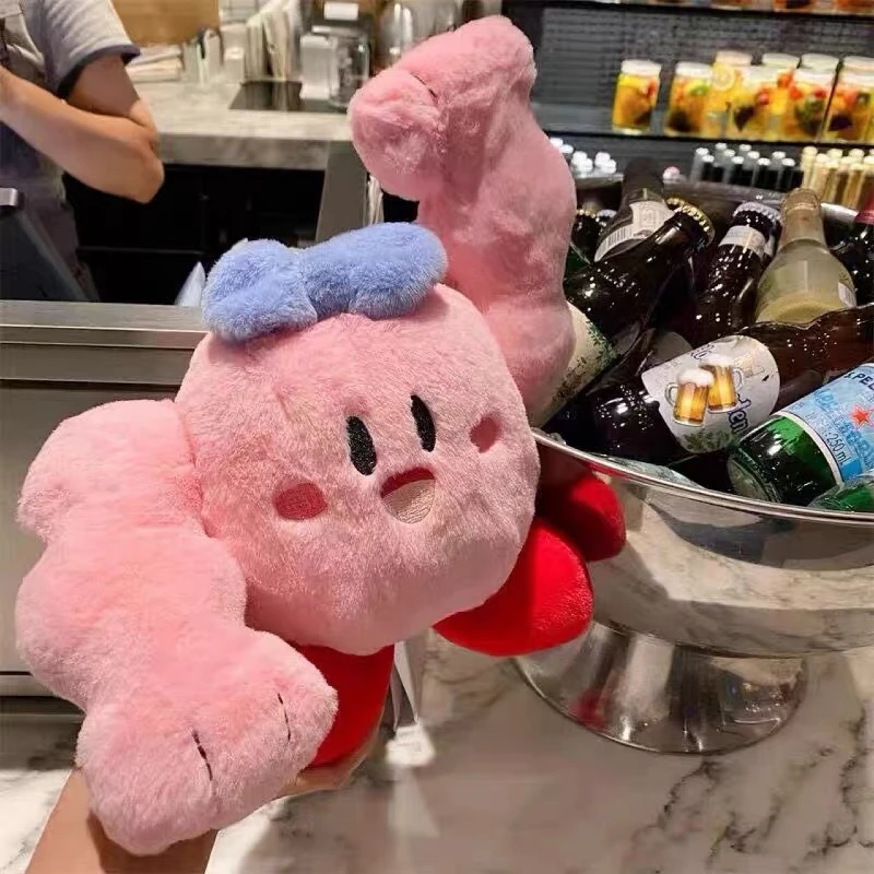 Cartoon Muscle Kirby peluche cuscino bambola peluche peluche per bambini decorazione della casa gioco Hercules feroce regalo di giorno del ragazzo