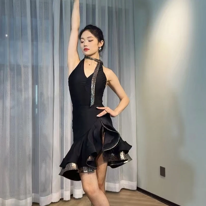 الكبار تشاتشا اللاتينية الرقص المنافسة ازياء السيدات اللاتينية الرقص التدريب الدعاوى النساء أداء الرقص الملابس SL12949