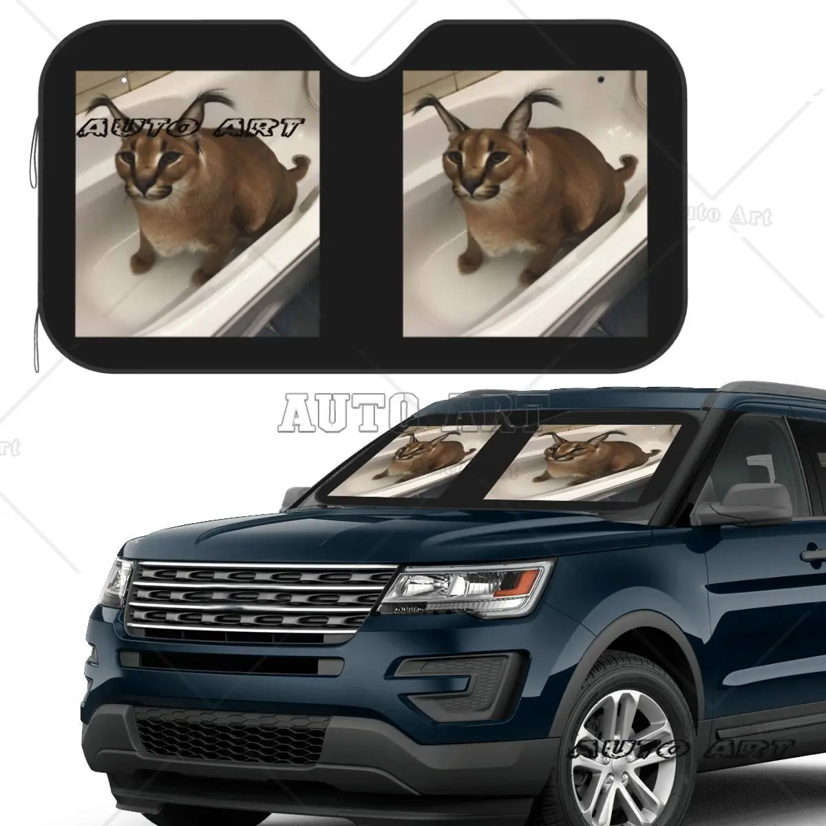 

Большой Floppa животное кошка солнцезащитный козырек лобовое стекло автомобиля переднее лобовое стекло окно солнцезащитный козырек аксессуары чехлы