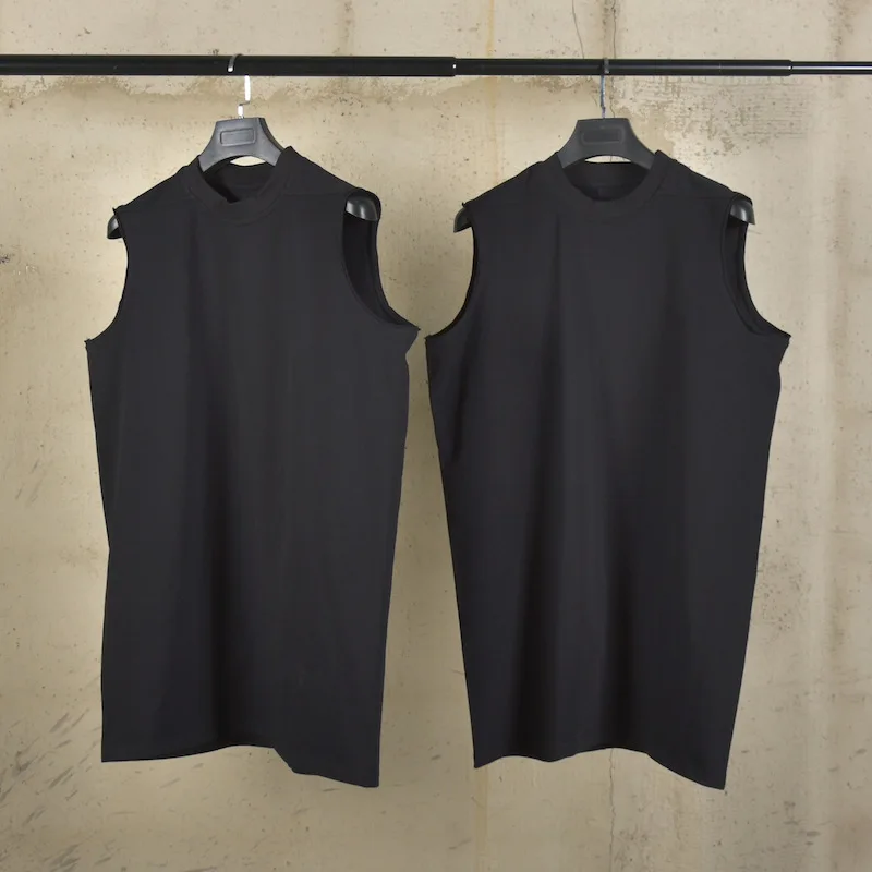 RO25 Summer Men's Sleeveless Sports and Fitness Tees Tank Tops Loose Fitting Shoulder Round Neck
