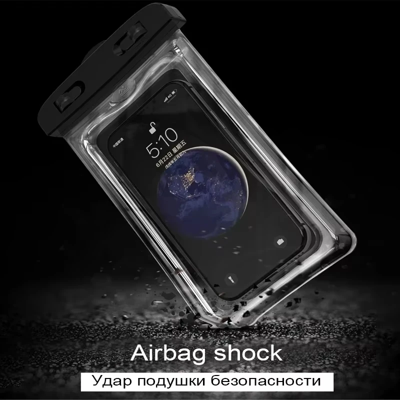 1PC High Quality Universal Waterproof Smartphone Bag Phone Case Floating Waterproof Phone Pouch Bag for Diving Swimming image 4