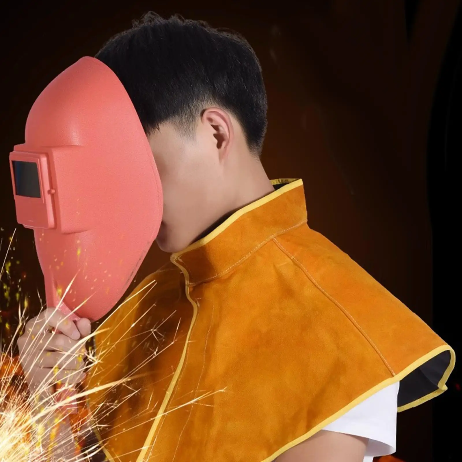 Electric Welding Shawl Electric Soldering Working Security Protection Heat Resistant Breathable Multifunctional Protective Hood