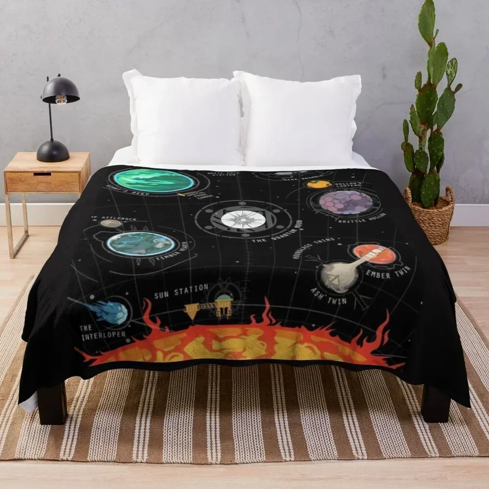 

Outer Wilds poster Throw Blanket Decorative Soft Throw Blanket for Couch Sofa