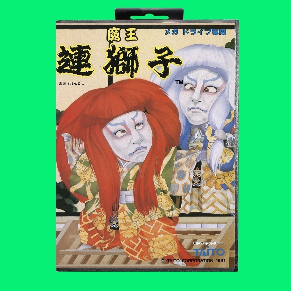 Maou Renjishi 게임 카트리지, 16 비트 MD 게임 카드, JP 커버 포함, 세가 메가 드라이브용 소매 상자