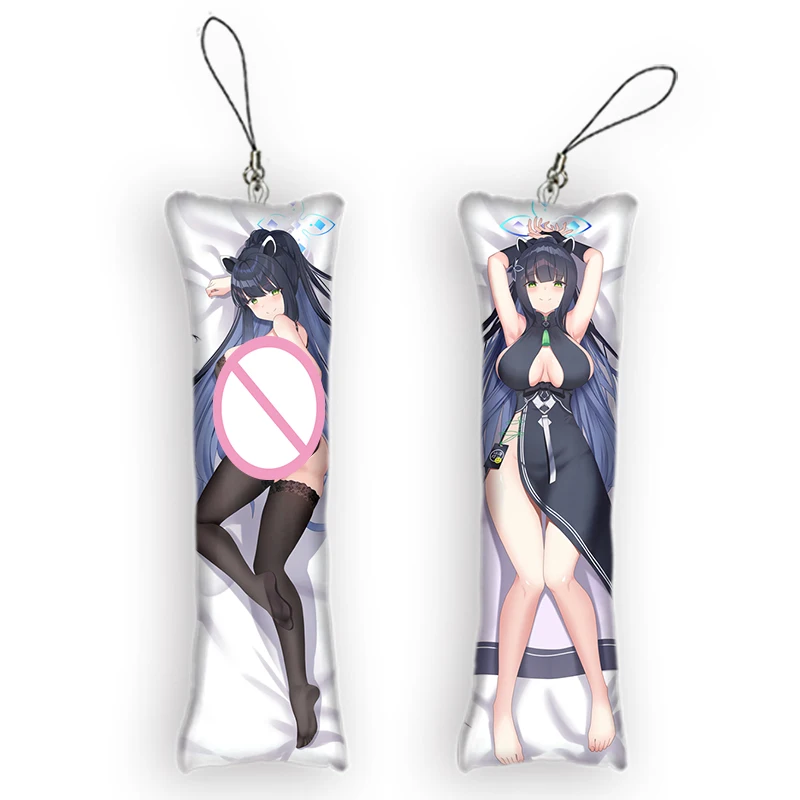 22style  Dakimakura Keychain Double Sided Anime Body Key Chain Mini Hanging Phone Ornament Cosplay Anime Keychain