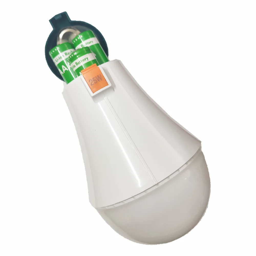 LED Automatic Charging Emergency Bulb Home Power Failure Backup Light Energy Saving 18650 Battery Outdoor Camping Rechargeable