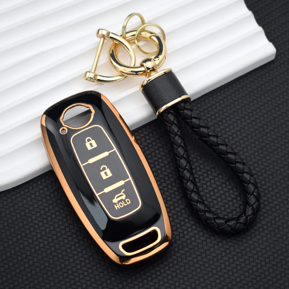 TPU Car Key Case Cover Holder Shell for Nissan Leaf Juke Micra Qashqai J11 X-Trail T32 Tiida Pathfinder Versa Note Patrol Fob