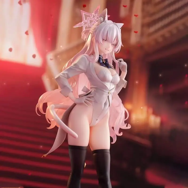 26CM Blau Archiv Kiyoshi Akira Katze Ohr Dieb Schönes Mädchen Anime Handgemachte Action-figuren Desktop Fall Dekoration Ornament Geschenk