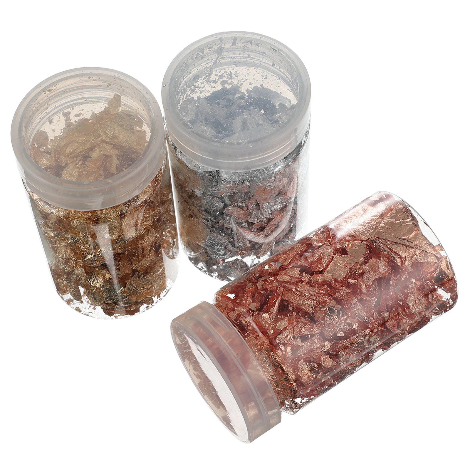 3 pezzi di lamina d'oro in carta metallizzata per unghie per decorazioni per unghie, festival, feste, glitter per unghie