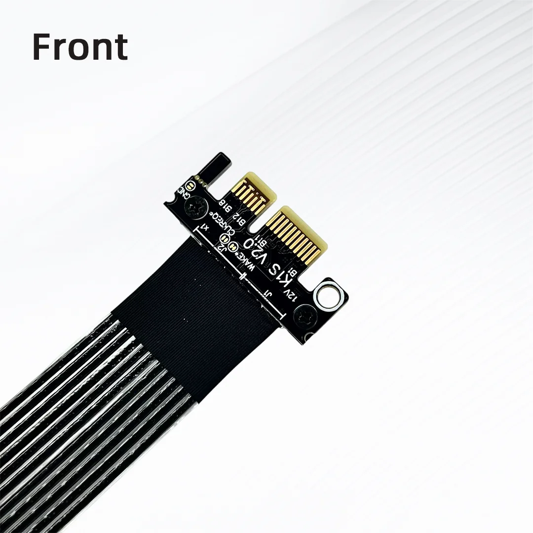ADT-Link PCIe 5.0 X8 to X1 Extension CableRiser Card Adapter Cable Support Network Card SSD Video Capture Card GPU