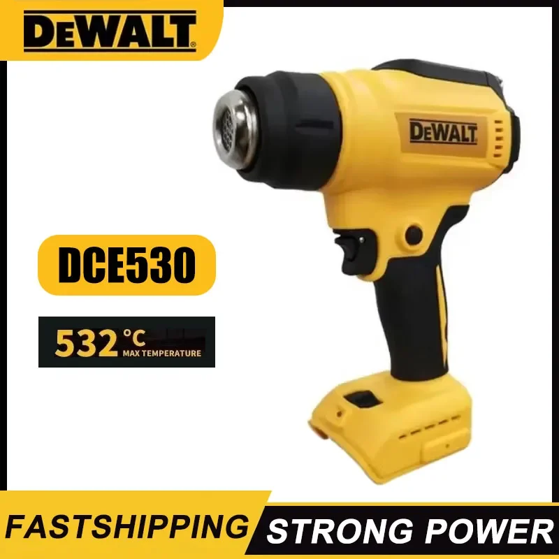 Pistola de calor inalámbrica Dewalt DCE530 300W, soplador térmico de soldadura de alta potencia, herramienta de envoltura termorretráctil para batería Dewalt de 20V